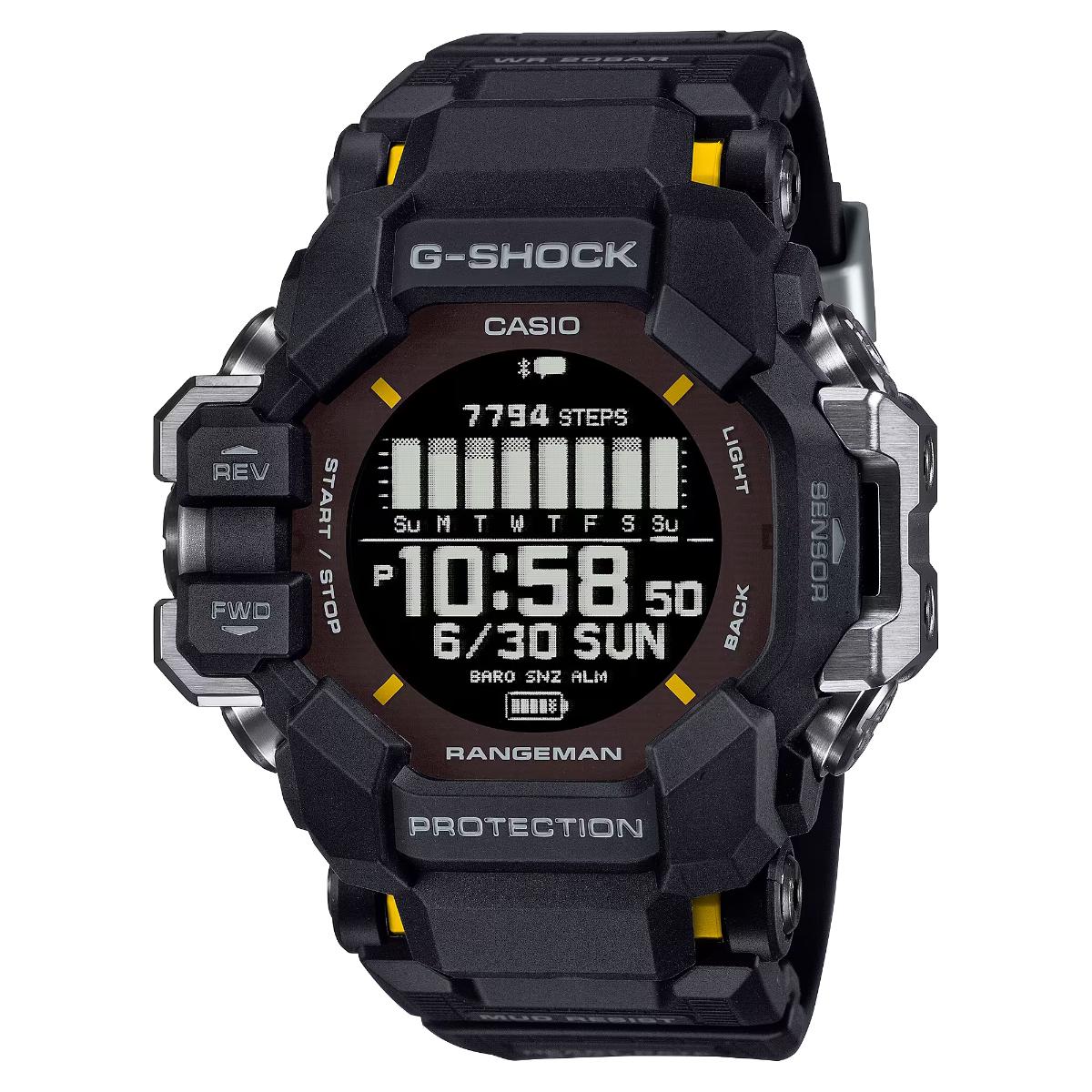 

CASIO G-SHOCK GPR-H1000-1 Master of G Rangeman GPS Solar Bluetooth Men’s Watch