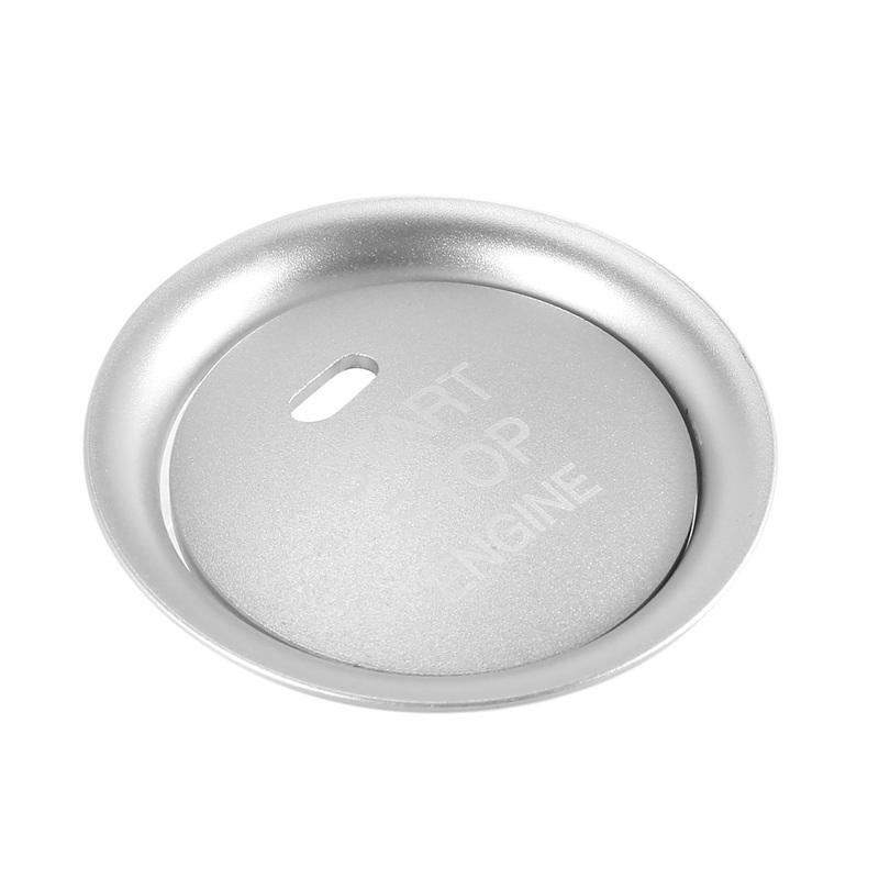 A22E-2Pc Set Silver Aluminum Keyless Engine Push Start Button & Surrounding Decoration Ring For Mazda 3 6 CX-3 CX-5 CX-9 MX-5 W