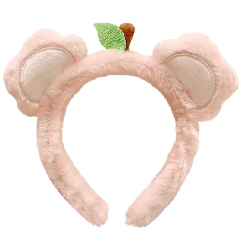 Comfortable Plush Hair Band Stylish Lovely Hair Hoop For Skin Care Bathing Nonslip Design Gentle On Skin