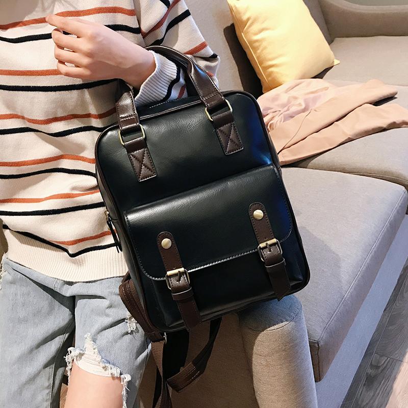 Damen Anti-Diebstahl-Rucksäcke für Studenten, braune Schultaschen für Mädchen im Teenageralter, wasserdichter Vintage-Laptop-Leder-Rucksack, großer Reiserucksack