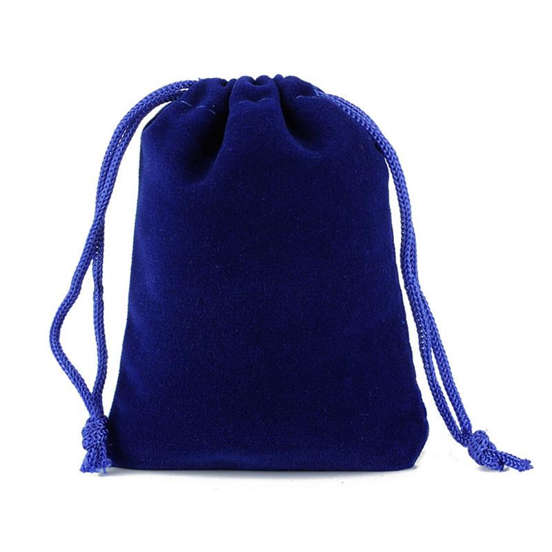 10 Pcs/Lot Velvet Package Bags for Jewelry 8x10/12x15/15x20/20x25cm Wedding Candy Christmas Gift Pouches with Drawstring