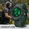 SANDA Camouflage Electronic Watch Outdoor Sports Luminous Student Military Watch Multifunction Digital Electronic Watch