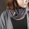 Retro Handmade Agate Shell Brooch Women's Versatile Literary and Multi-purpose Silk Scarf Cardigan Clip Hairpin with Accessories