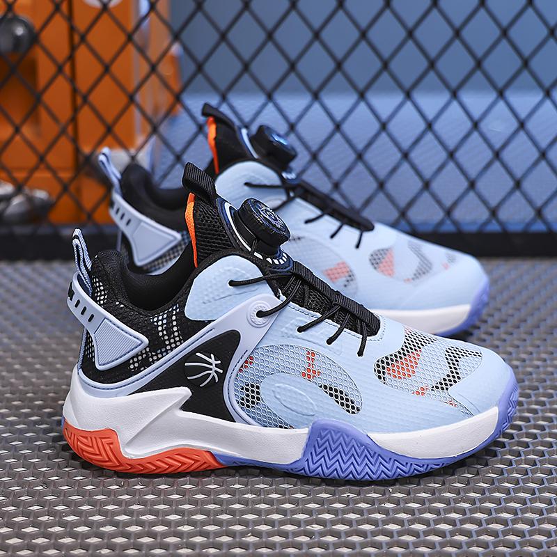 31-40 Jugend Anti-Rutsch und Abriebfestigkeit Übergröße Bequem und Modisch High Top Mesh Basketballschuhe Sportschuhe