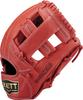 ZETT Rękawica do baseballa i softballu dla młodzieży Ground Hero Red BJGB76420, Wszechstronna, Dla leworęcznych, (6400),