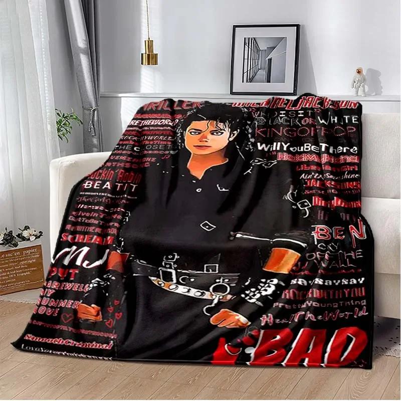 Manta Michael J-Jackson Súper Suave alta calidad Manta para Viaje Ropa de Cama Sofá Senderismo Cama manta cómoda Regalo de Cumpleaños