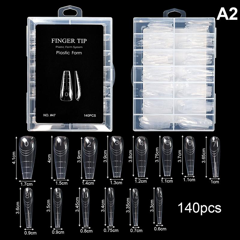 Adlerklaue 70/140/150 Stück Kurze Gebogene Stiletto Falsche Nagelspitzen Klar Weich Künstliche Nägel Verlängerungen für DIY Nagelstudio Maniküre