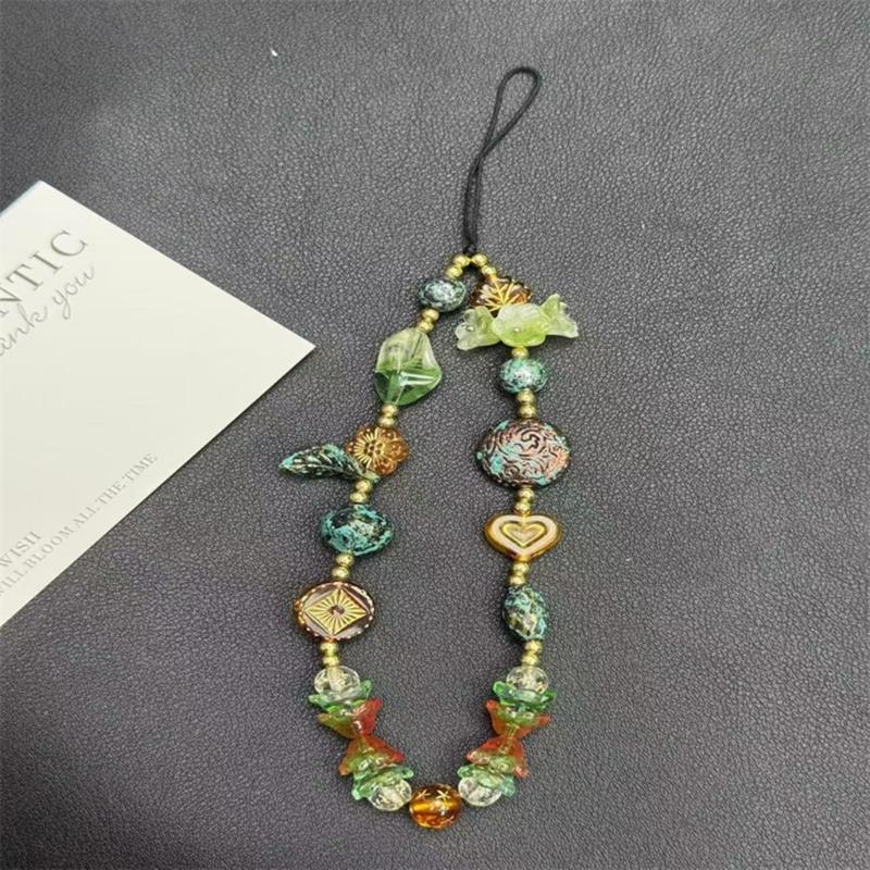 Small Plastic Phone Lanyard with Secure Clasp Universal Designs Short Phone Charm Present for Smartphones & Keychains