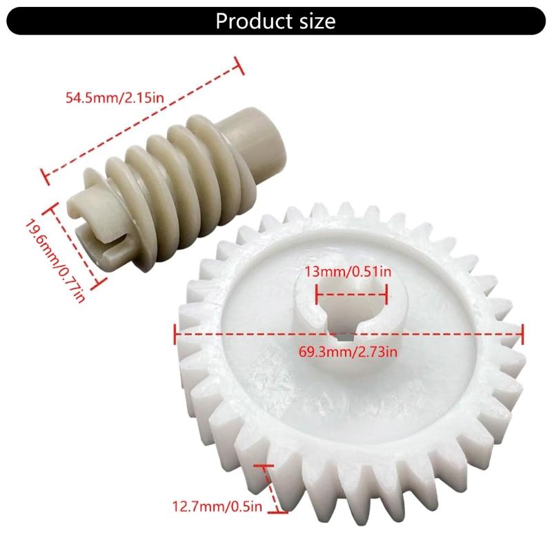 Practical Sturdy Plastic Spirals Gear Convenient Accessory for Garage Door Hardware Essential Component Daily Use