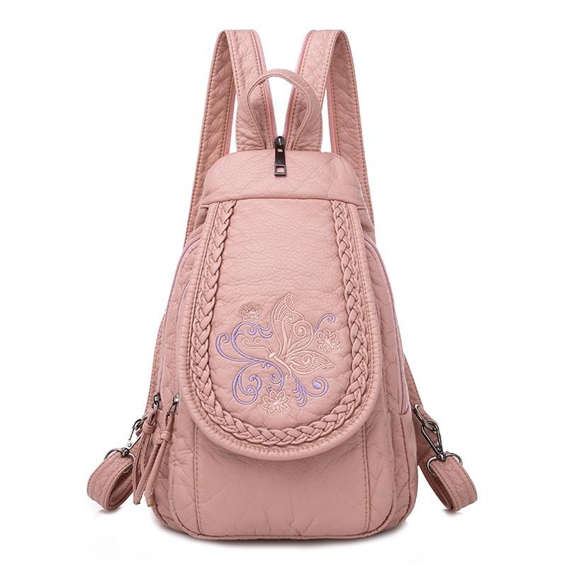 Small Backpack Multi-functional Chest Bag Shoulder Bag PU Soft Backpack Fashion Women's Backpack CLE