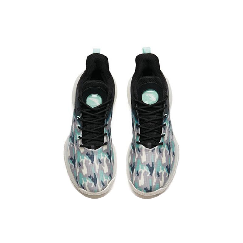 Anta Cushioning Anti-Slip And Wear-Resistant Low-Top Performance Basketball Shoes Men's White Green Black Sneakers 112211615-4