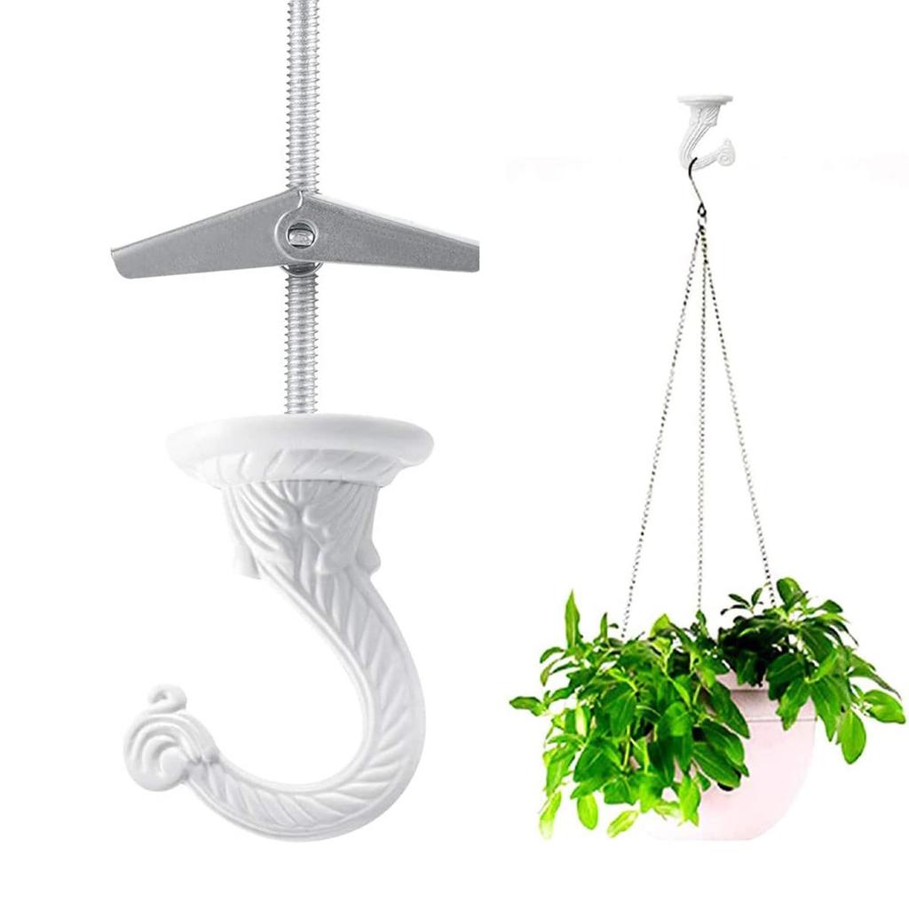 2Pcs Multipurpose and Durable Metal Hooks for Ceiling and Wall Installation Perfect for Home and Store Decorations