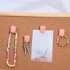 12Pcs Cubicle Clips for Fabric Walls, Plastic Stainless Steel Cubicle Hooks, Panel Push Pin, Cubicle Wall Clips for Hanging Photos Office Notes Data