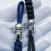 3D Design Astronaut Pendant Bead Brass Figure Spacer Bead  for Keychain DIY Making