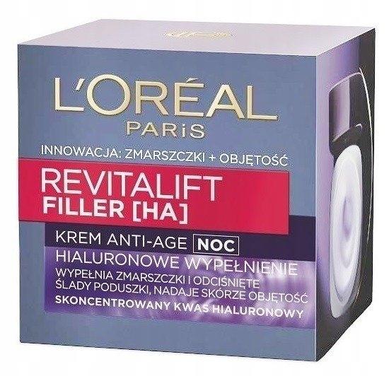 Loreal Revitalift Filler Anti-Aging Hyaluronic Acid Night Cream 50Ml