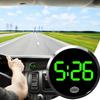 1pcs Mini Car Clock Round Shape Luminous Vehicle Dashboard Clock Round Alloy Touch Luminous LED Digital Clock For Car Air Vent