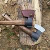 All-Steel Survival Axe: Forged for Chopping, Deboning, and Wood Cutting