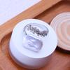 LSOOYH Freshwater Big Baroque Pearl Rings For Women Classic Silver Color Party Ring Anniversary Birthday Gifts