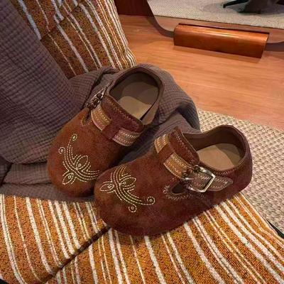 Retro 2025 New Soft Sole Versatile Women's Shoes Single Shoes
