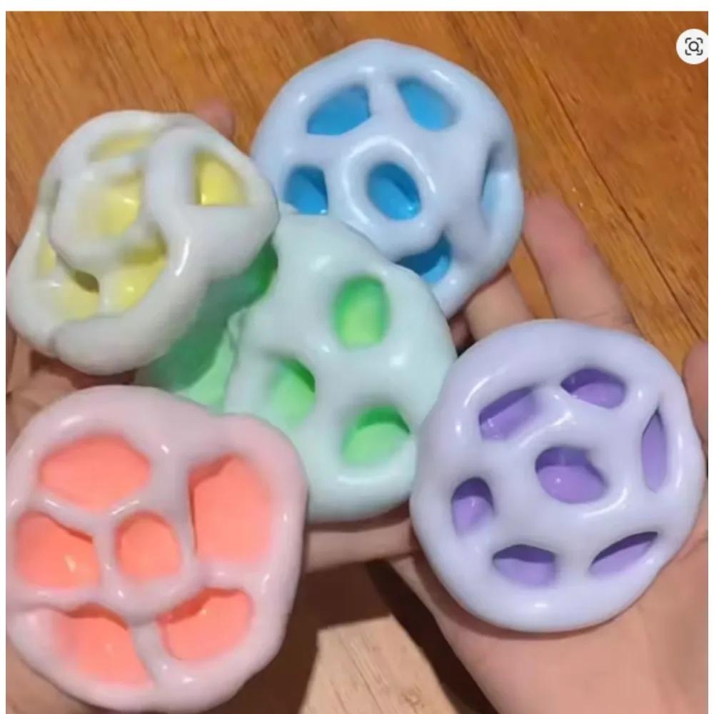 New Coconut Oil Squeeze Squishy Fidget Toys Stress Relieving Toy Ultra-Thin Ice Skin Blind Box Shapeable Venting Gift