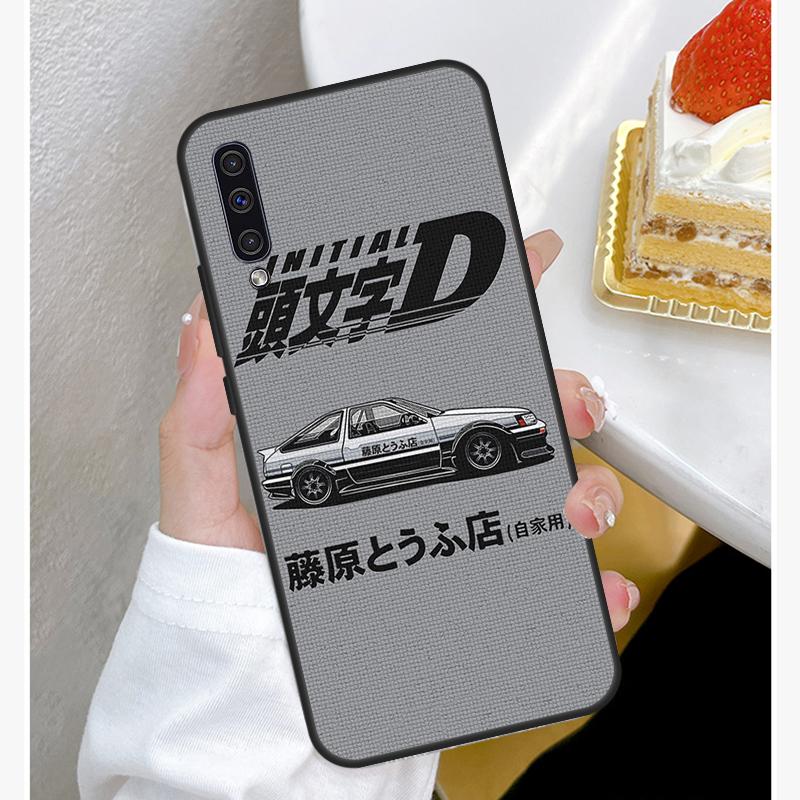 Initial D Car Case For Samsung A12 A32 A42 A52 A72 A52S A03S A21S A11 A31 A51 A71 A10 A50 A70 Full Cover