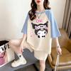 Plus Size Women's Loose Short Sleeve Cartoon T-Shirt - Korean Style Summer Top