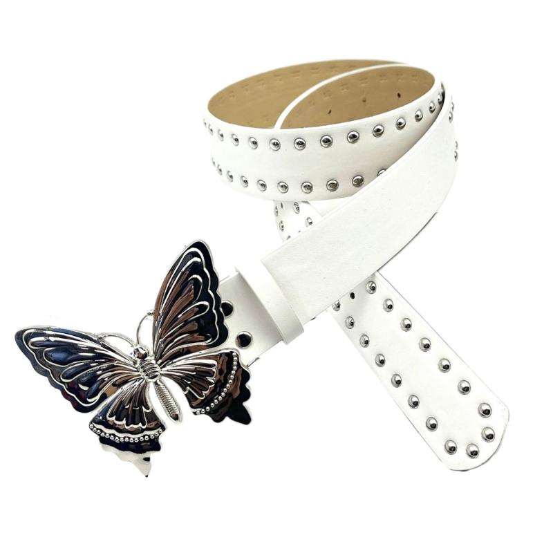 

Stylish Punk Butterfly Belt Adjustable Length Waistband Vintage Waist Belt for Music Festivals and Parties
