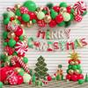 Christmas Candy English Letter Balloon Aluminum Film Balloon Banner  Balloon Arrangement