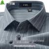 Shanshan Men's Wool Blend Brushed Non-Iron Business Casual Long-Sleeve Shirt