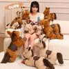 1-4PCS Zodiac Gift Plush Pony Doll Realistic White Horse Pillow Horse Year Mascot Stuffed Animal Cuddly Toy Collectible