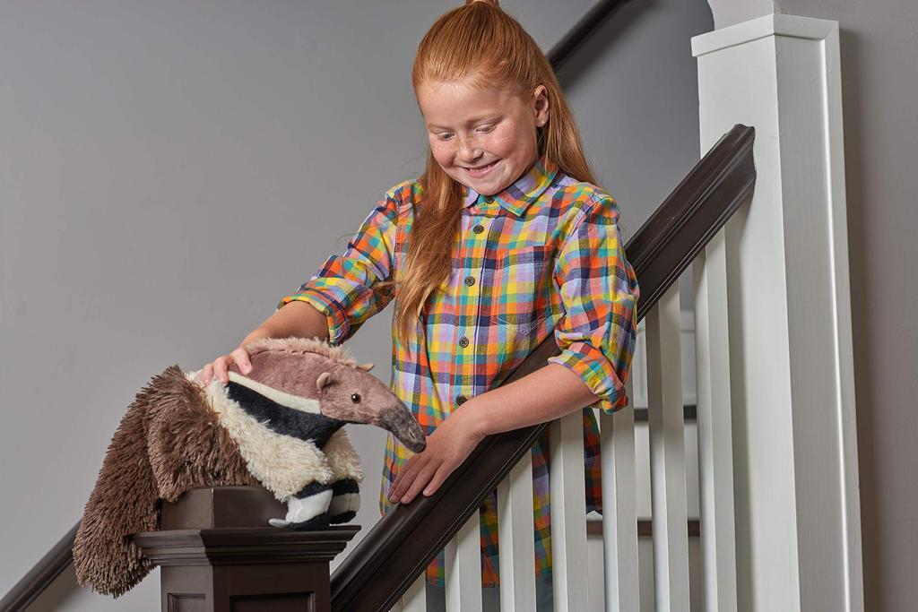 Wild Republic Giant Anteater Plush W18 X D50 X Cuddlekins 11652 Toy, H20cm,