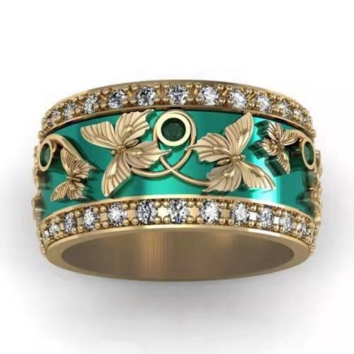 Viya Creative Butterfly Dragonfly Series Combination Ring Women'S Jewelry Simple Popular Hand Jewelry