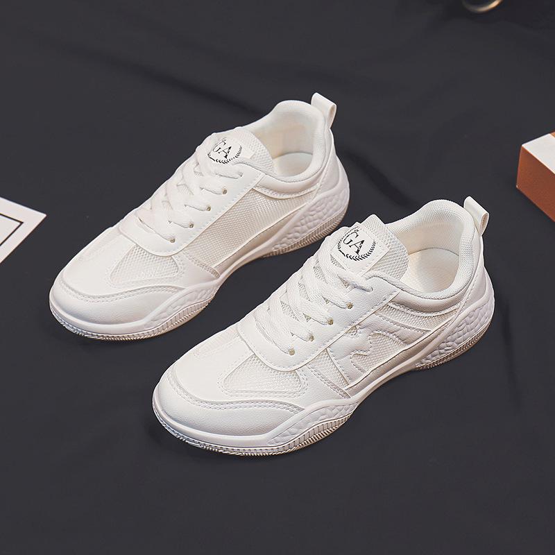 Summer Thin Mesh Breathable Sneaker Women's All-Match White Shoes Lightweight Soft Sole Comfortable Sneaker