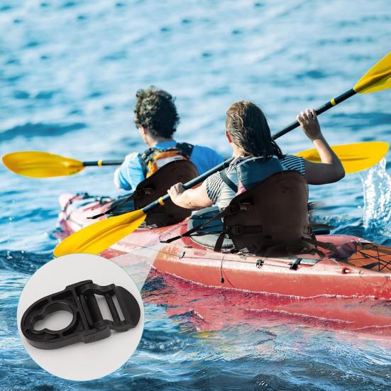 Lot de 4 clips de réparation pour siège de kayak, clips de sécurité pour sangle de siège, accessoires pour kayak, crochets de siège de kayak, loquets de remplacement, connexion sécurisée, boucle à clipser