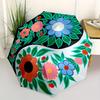 1pc Floral Yin Yang Symbol Automatic Open/close Folding Umbrella, Compact Portable Travel Umbrella,Cute Umbrella, Durable Construction yy250804070
