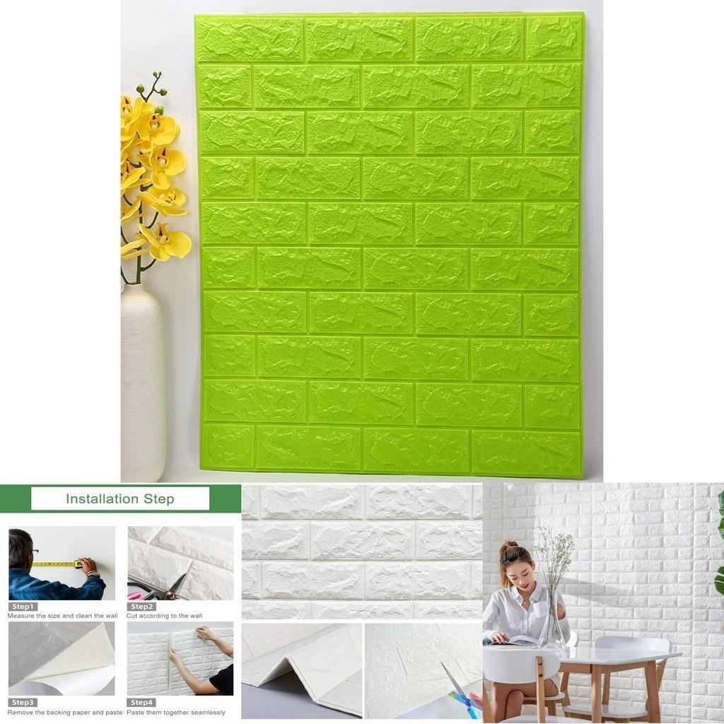 Environmental Friendly 3d Self-adhesive Brick Wall Panel Sticker