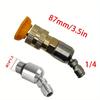 Universal Rotating Spray Nozzle Quick Connect - High Pressure Washer Gun Adapter for Car Road Garden Cleaning