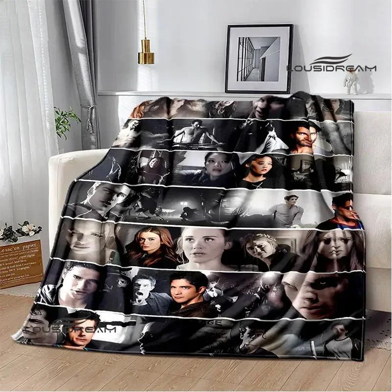 Film Teen Wolf bedruckte Decken Picknickdecke Warme Decke Weich und bequem Decke für Zuhause und Reise Bettwäsche Geburtstagsgeschenk