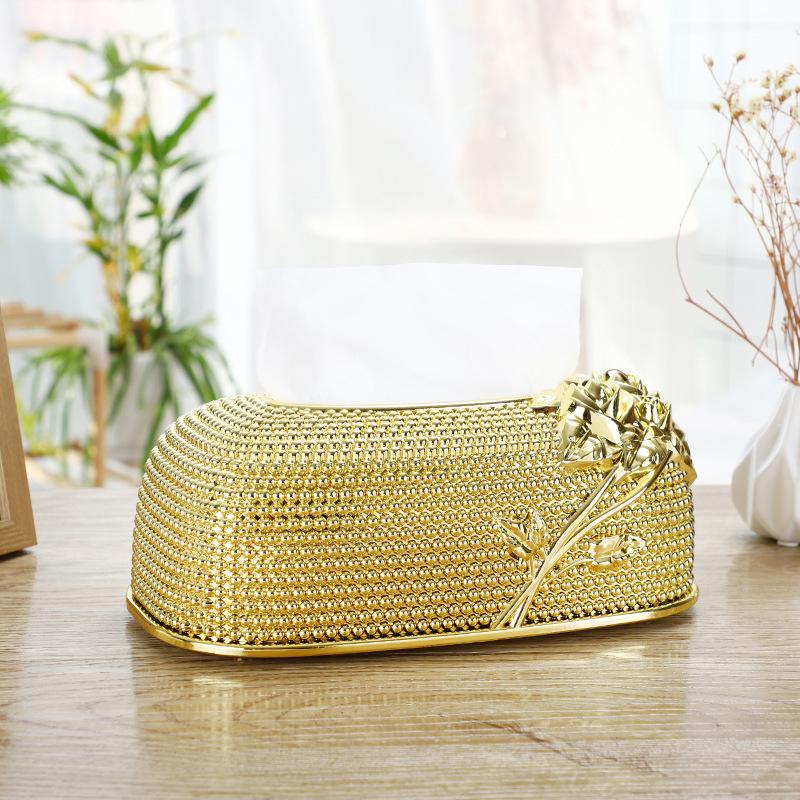 1pc Creative Desktop Kitchen Pumping Tray European Acrylic Tissue Box Fashion KTV Hotel Tissue Box Bar Napkin Box Tissue Boxes
