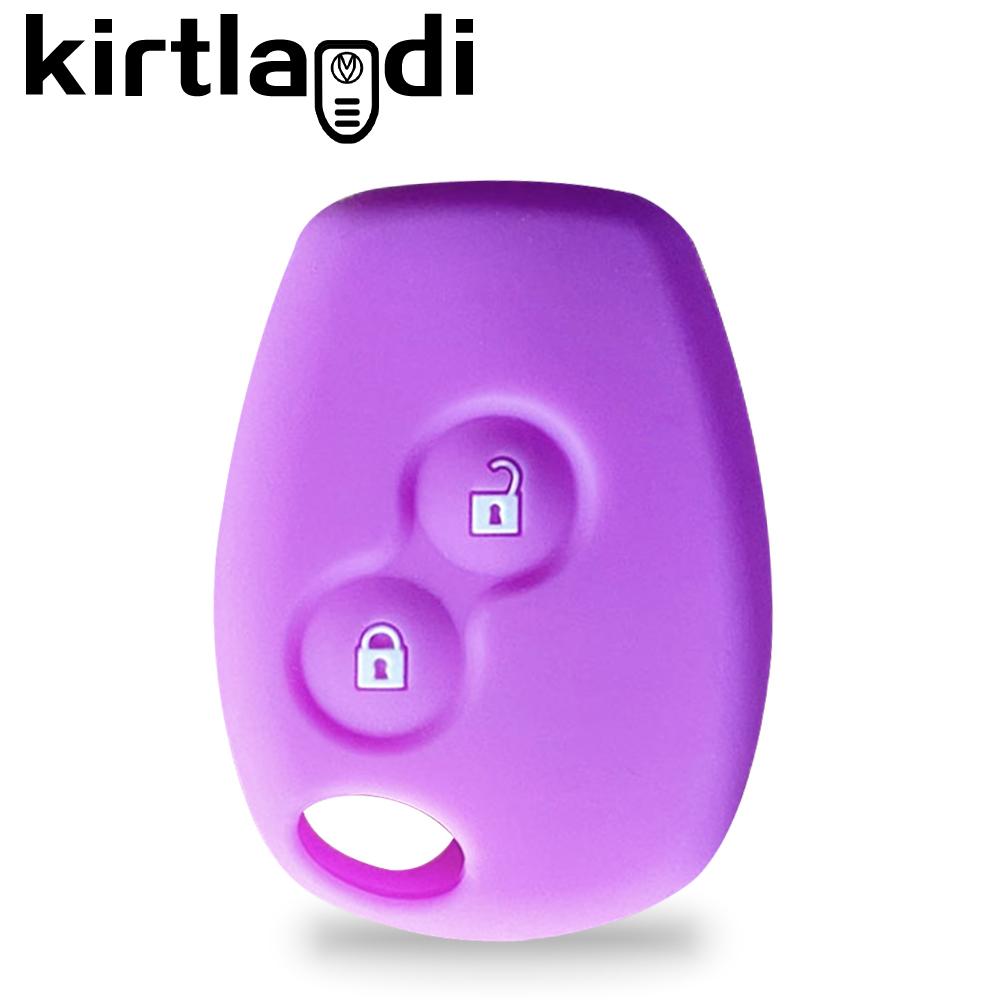 

Key Case For Renault Megane Modus Espace Laguna Duster Logan DACIA Sandero Fluence Clio Kango For NISSAN ALMERA 2Buttons Cover світло-фіолетового кольору