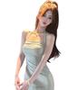 Pure Desire Halter Neck Bodycon Dress - Women's Slimming Summer Skirt, New Arrival