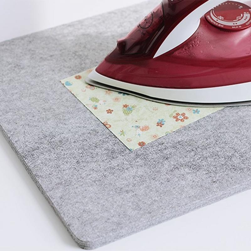 Wool Ironing Mat-Pad Wool Pressing Pad Great for Traveling and Quilting Holds Heat Thick Travel Portable Ironing Board Pad