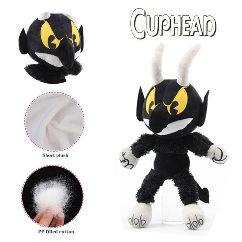Devil Cuphead Mugman Boss Plush Toy Stuffed Animal Doll Kid Baby Xmas Decor Gift