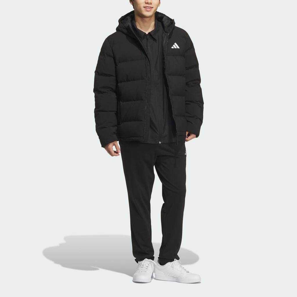 Adidas Helionic Hooded Down Jacket Casual Sports Warm 600 Fill Duck Down Men Jacket KF4400