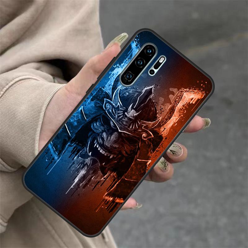 Oni Samurai Mask For Huawei Nova 11i 8i 7i 3i Nova 9 10 SE 5T Y60 Y70 Y90 Y91 Y61 P20 P30 P40 Lite Pro Case