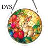 Stained Glass Puzzle Round Acrylic Suncatcher Puzzle, UV Printed Window Hanging Decor Educational Game 7.48 Inch DIY Craft Light Catcher Ornament for