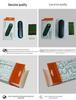 Hidden Press-Type Car Dashboard Phone Number Plate for Temporary Parking