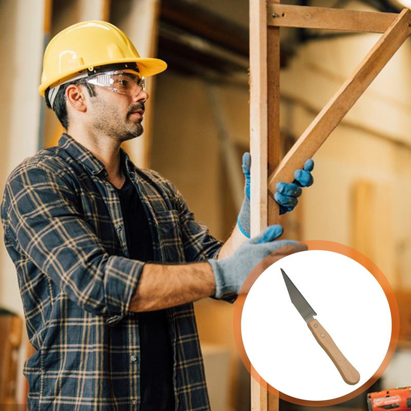 Hand Saw Non-slip Wooden Handle Pull Saw Flush Cut Saw Flexible Handsaw Woodworking Cutting Tool for Trimming, Carpentry