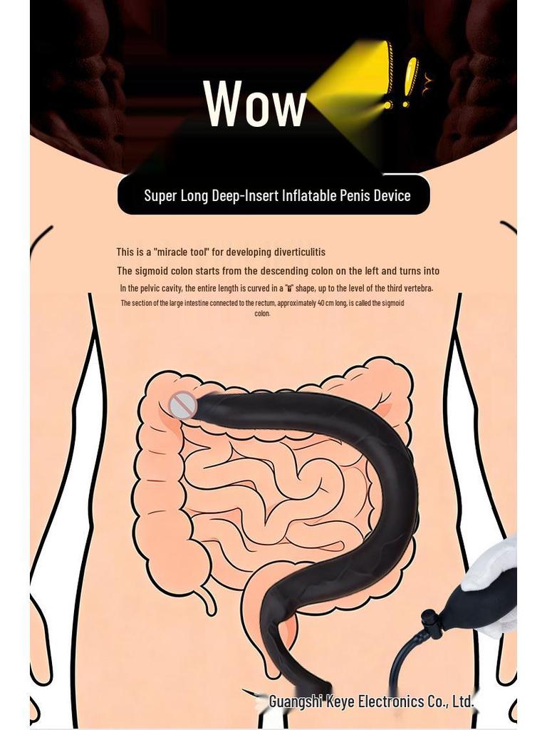 Miękki Silikonowy Rozszerzalny Korek Analny dla Początkujących - Nadmuchiwany Korek Pośladkowy Unisex do Rozciągania i Rozwoju