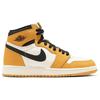 Air Jordan 1 Retro High OG GS Yellow Ochre Kids Sneakers Black Sail FD1437-701